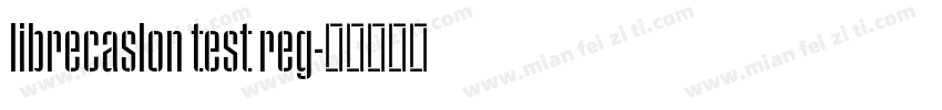 librecaslon test reg字体转换
